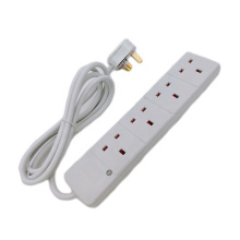 13A UK Fused Plug 4 Gang Power Strip